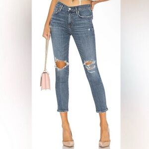 AGOLDE 26 Sophie High Rise Skinny Crop Women’s Jeans In Sprite A018E-843